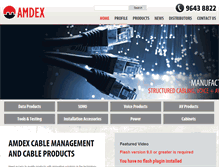 Tablet Screenshot of amdex.com.au